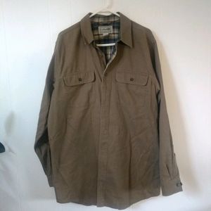 L.L. Bean Button Down Flannel Lined Size Large